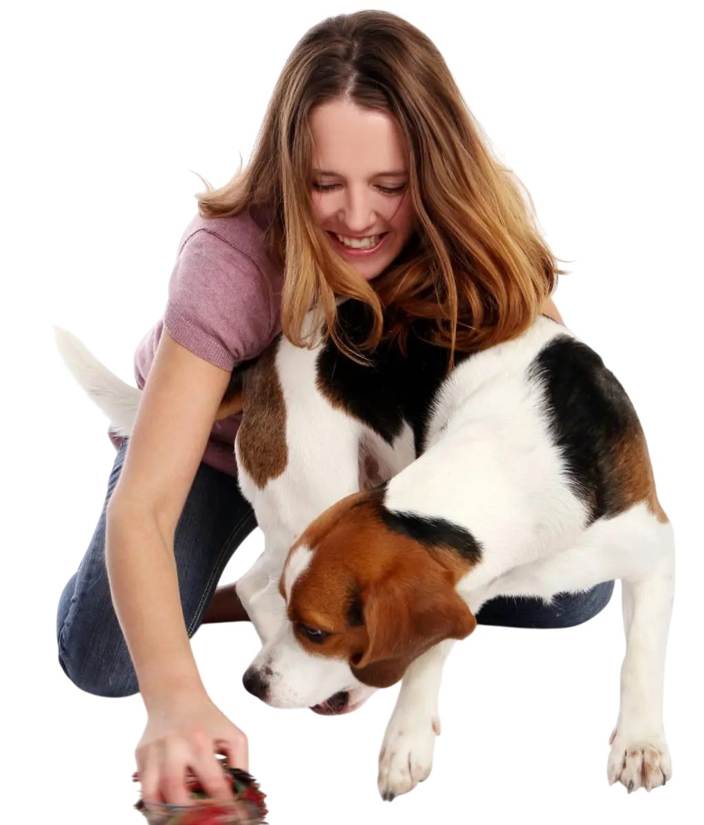 Woman with dog